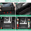 multifunctional car Leather seat storage box